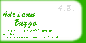 adrienn buzgo business card